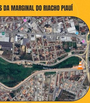 SMTT inicia trabalho de sinalização na Marginal do Riacho Piauí, em Arapiraca