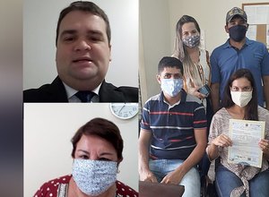 Dez casais oficializam união em casamento virtual em Palmeira dos Índios