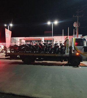 Polícia Militar apreende motocicletas irregulares durante operação no Pilar