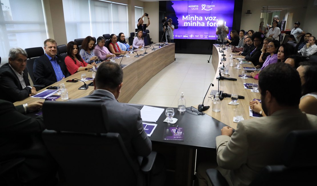Ministério Público de AL lança campanha Agosto Lilás