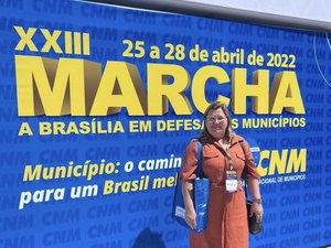 Prefeita Eronita Sposito participa da XXIII Marcha em Defesa dos Municípios, em Brasília