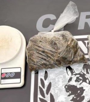 Homem é preso em Arapiraca com quase 600 g de maconha no bairro Verdes Campos