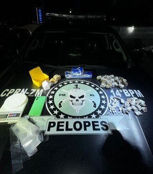 Maconha, cocaína e crack são apreendidos durante ação da polícia em Messias