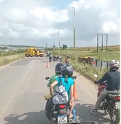 [Vídeo] Caminhão guincho se envolve em acidente às margens da rodovia AL-115 em Arapiraca