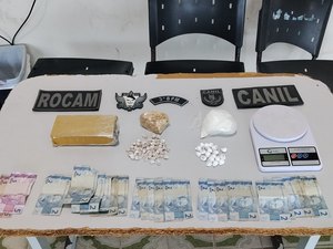 Homem é preso com maconha, cocaína e crack dentro de casa em Craíbas