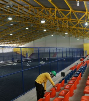 Governo vai entregar em Arapiraca um dos mais modernos ginásios de esportes do Nordeste 