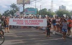 Protesto bairro do Pinheiro