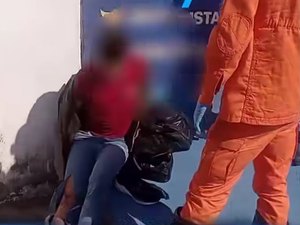 Colisão entre carro e moto deixa jovem ferido em Palmeira dos Índios