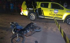 Motociclista perde o controle da moto e morre ao bater a cabeça no chão