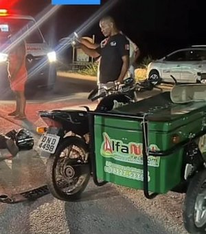 Acidente de trânsito deixa uma pessoa ferida em São Luís do Quitunde