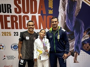 Atleta alagoana conquista prata no Sul-Americano de Judô, no Paraguai