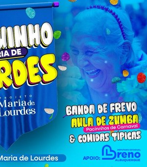 Bloquinho Maria de Lourdes promove carnaval para população idosa em Arapiraca