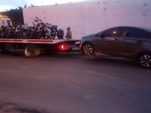 Polícia realiza operação para coibir irregularidades no trânsito, em Maceió