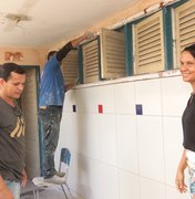 Reforma de escola estadual em Porto Calvo chega a 50%