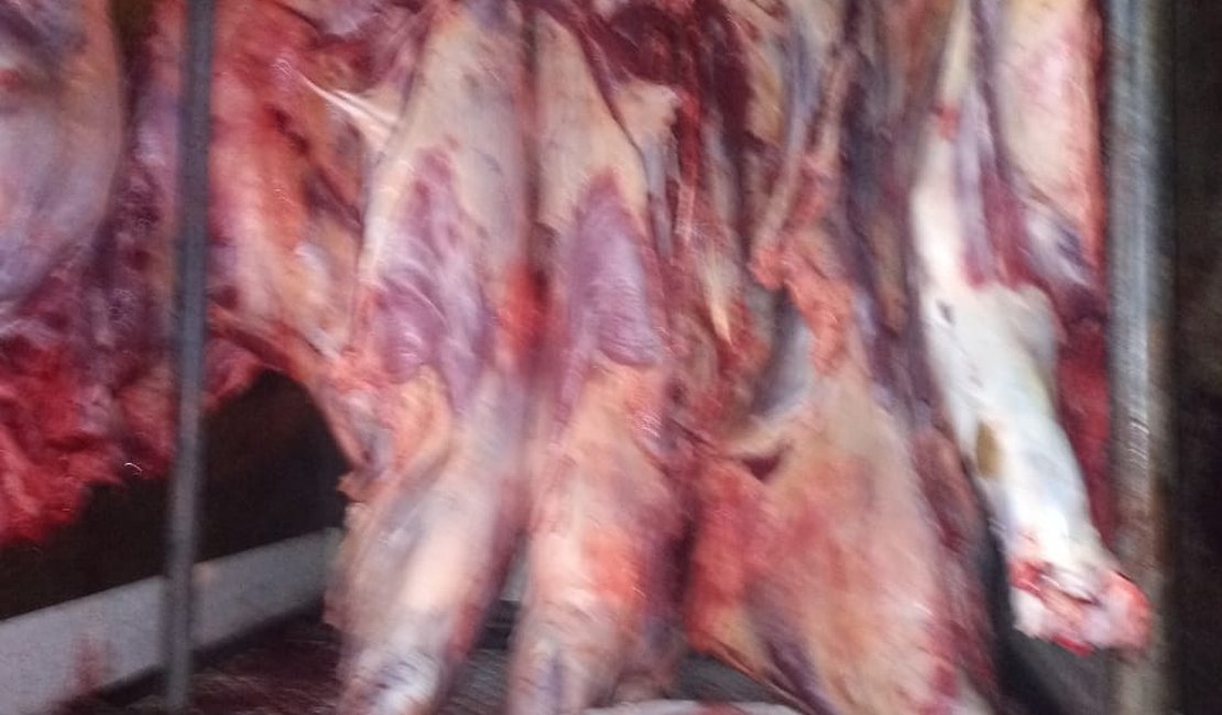 [Vídeo] Carga de carne sem refrigeração é apreendida em Paripueira
