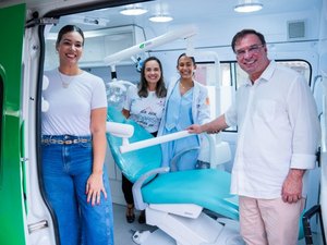 Prefeito Luciano Barbosa lança nova unidade odontológica móvel no povoado Pau D’Arco