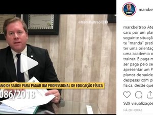 Marx Beltrão cria PL que obriga plano de saúde a pagar por orientação em atividade física