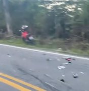 Colisão entre motos deixa homem morto e três feridos na AL-101 Norte, em Passo de Camaragibe