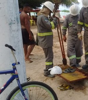 Operação na orla combate o furto de energia pública em Maceió