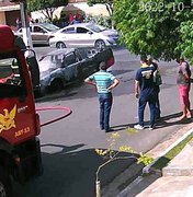 [Vídeo] Carro pega fogo no bairro Santa Esmeralda em Arapiraca