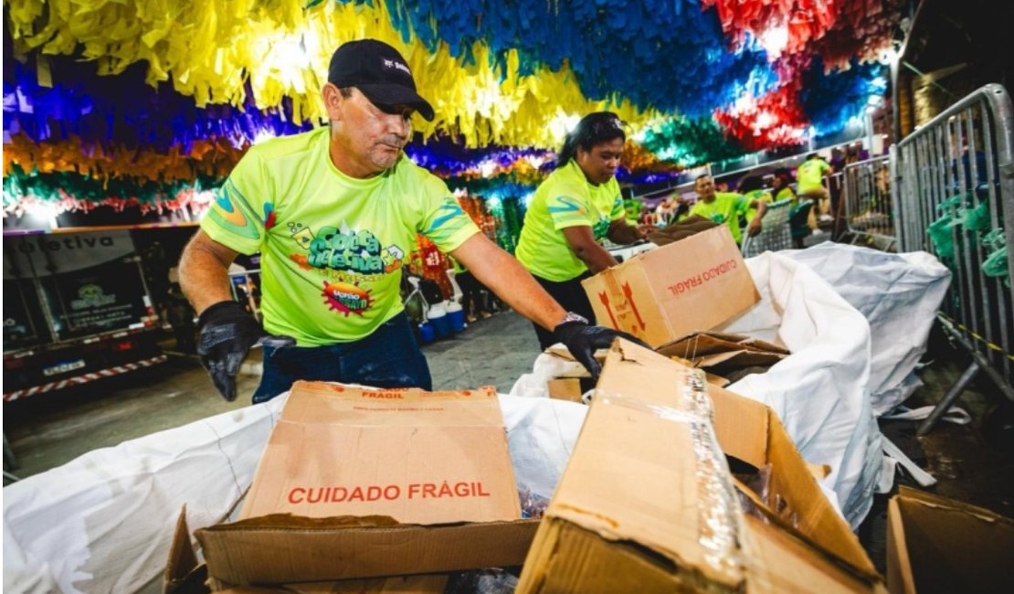 Coleta seletiva recolhe mais de seis toneladas de recicláveis ​​durante o Verão Massayó