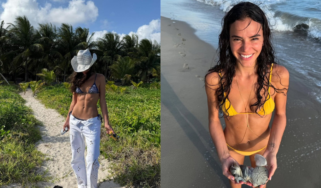 Bruna Marquezine publica carrossel de fotos curtindo férias em Alagoas