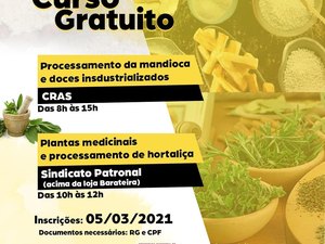 Prefeitura de São Luís e Senar abre inscrições para cursos gratuitos