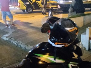 Veículo colide com viatura do BPTran na Av. Rotary