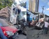 Caminhão perde os freios e provoca acidente com três veículos em Maceió