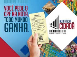 Presente de Natal: Sefaz sorteia R$ 600 mil para cadastrados na Nota Fiscal Cidadã