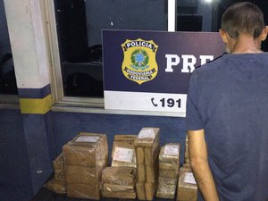 PRF apreende 50 kg de maconha na BR 104 