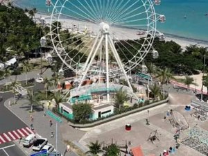 Ministério Público exigiu licenças e acompanhou montagem da roda-gigante em Maceió