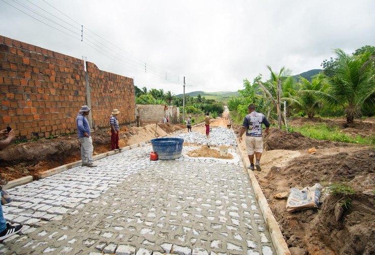 Mutirão recebe novas obras de pavimentação e ligação com a BR-104 em União dos Palmares