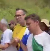 [Vídeo] Leonardo Dias é recepcionado por Nikolas Ferreira em caminhada rumo à Brasília