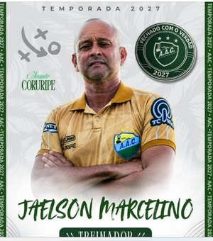 Coruripe anuncia contratação do técnico Jaelson Marcelino para 2027
