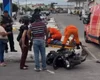 Motociclista fica ferido após colisão com carro em Delmiro Gouveia