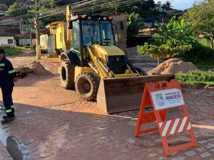 Rua Marquês de Abrantes é interditada para reparos em Bebedouro