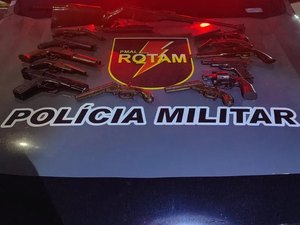 Polícia Militar apreende 13 armas de fogo dentro de apartamento no bairro do Farol