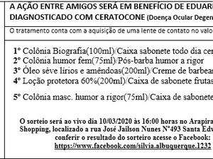 Arapiraquense faz rifa para ajudar no tratamento ocular do irmão, que possui Ceratocone
