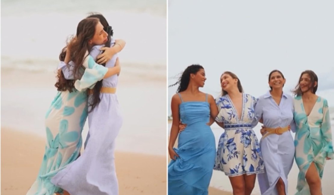 [Vídeo] Ensaio em praia de Alagoas eterniza despedida de mãe que lutava contra câncer
