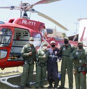 Resgate aéreo é acionado para transportar recém-nascido em Maragogi