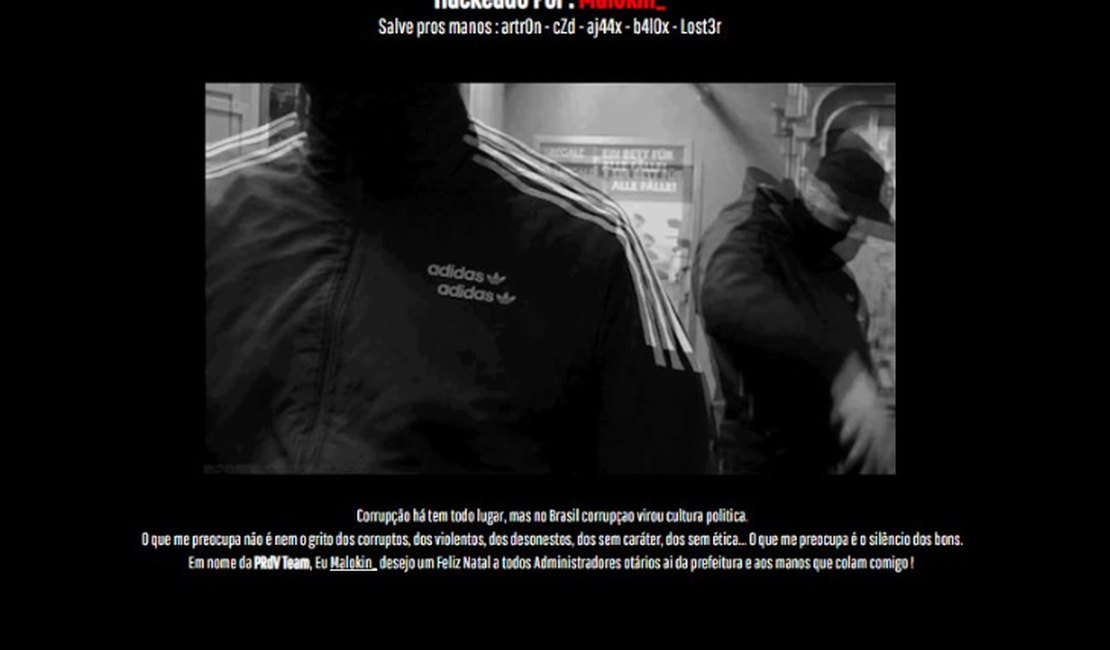 Site da Prefeitura de Maceió é alvo de ataque hacker