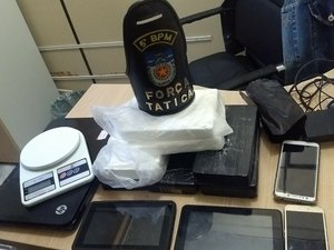 Cocaína é apreendida em condomínio na parte alta da capital  