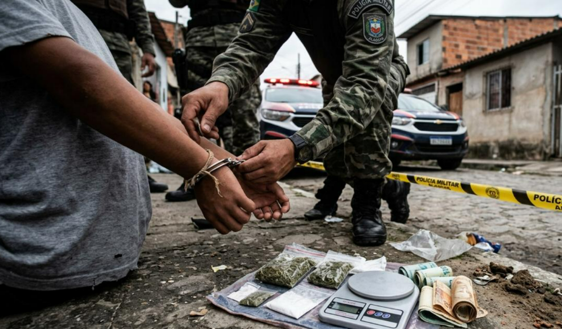 Menores são apreendidos com drogas e balança de precisão no Vergel do Lago