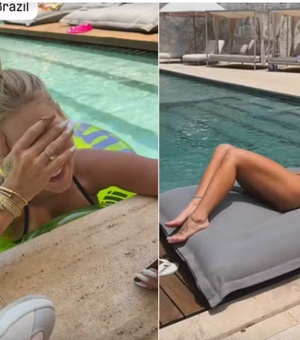 Virginia Fonseca curte dia de piscina após noitada e recebe visita de Zé Felipe