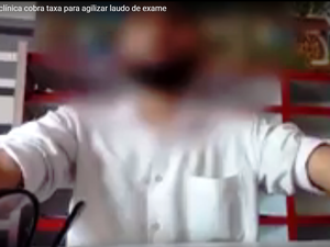 [Vídeo] Funcionário de clínica cobra taxa para agilizar exame em Arapiraca