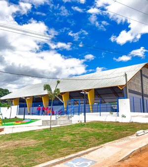 Luciano Barbosa inaugura, nesta segunda (19), Ginásio de Esportes no povoado Baixa da Onça