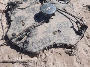 Boia satélite ecológica é achada na Praia do Boqueirão