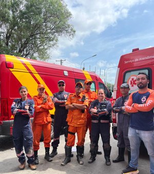 Equipes do Corpo de Bombeiros e do Samu salvam vítima de afogamento na Pajuçara