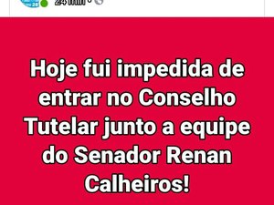 Vice-prefeita de Maragogi afirma que foi proibida de entrar no Conselho Tutelar